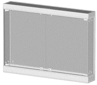 Display case wall type VO