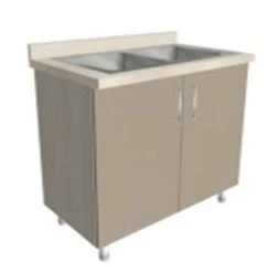 Two-cup sink cabinet KSSm 1-02