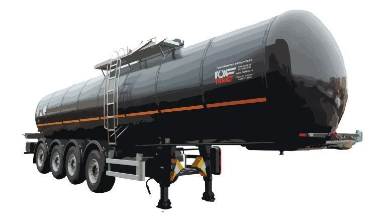 Semi-trailer-tank FOX TANK PTC 877721 configuration 02 for the transport of dangerous goods (including dark oil products, Bitume
