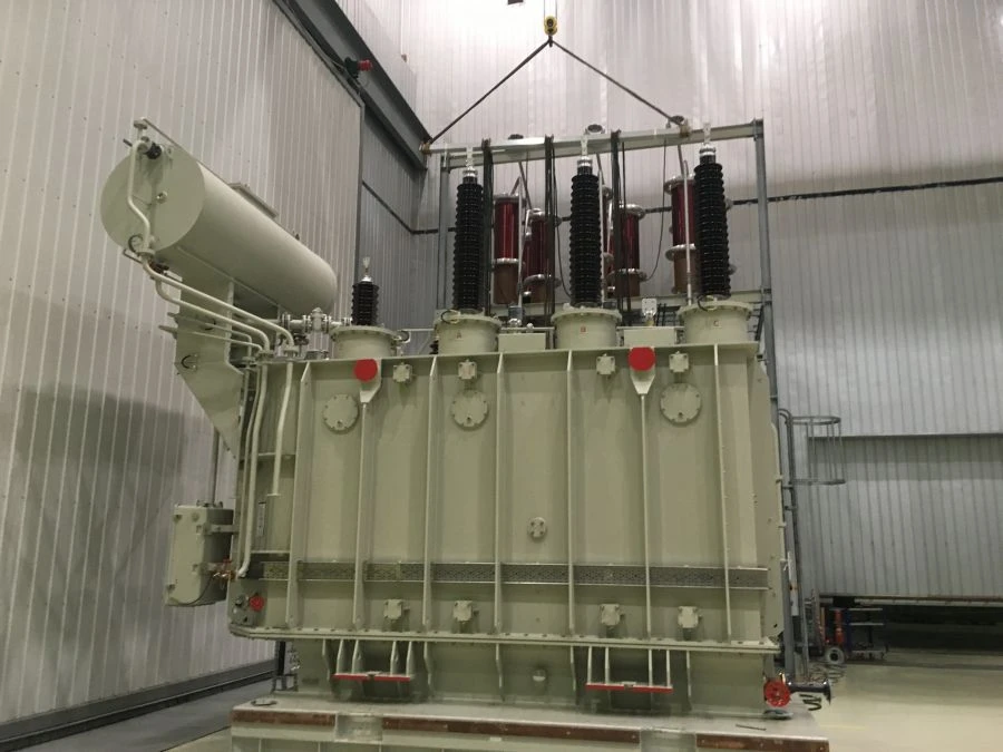 Three-phase oil-filled power transformer TRDTSN-63000/110