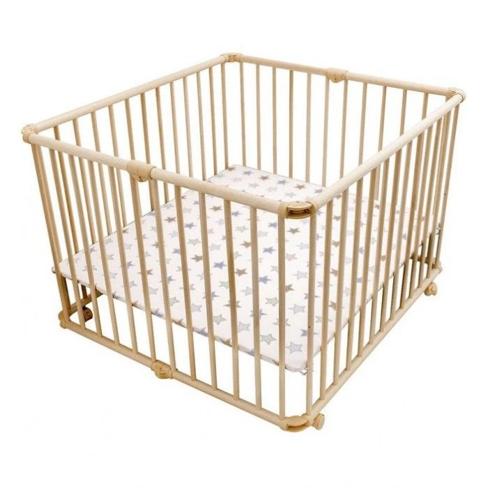 Playpens for children made of wood