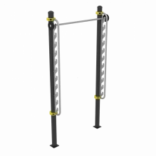 Trestle-bar with adjustable height from 90 cm to 260 cm for performing the High Bar Pull-Up test.