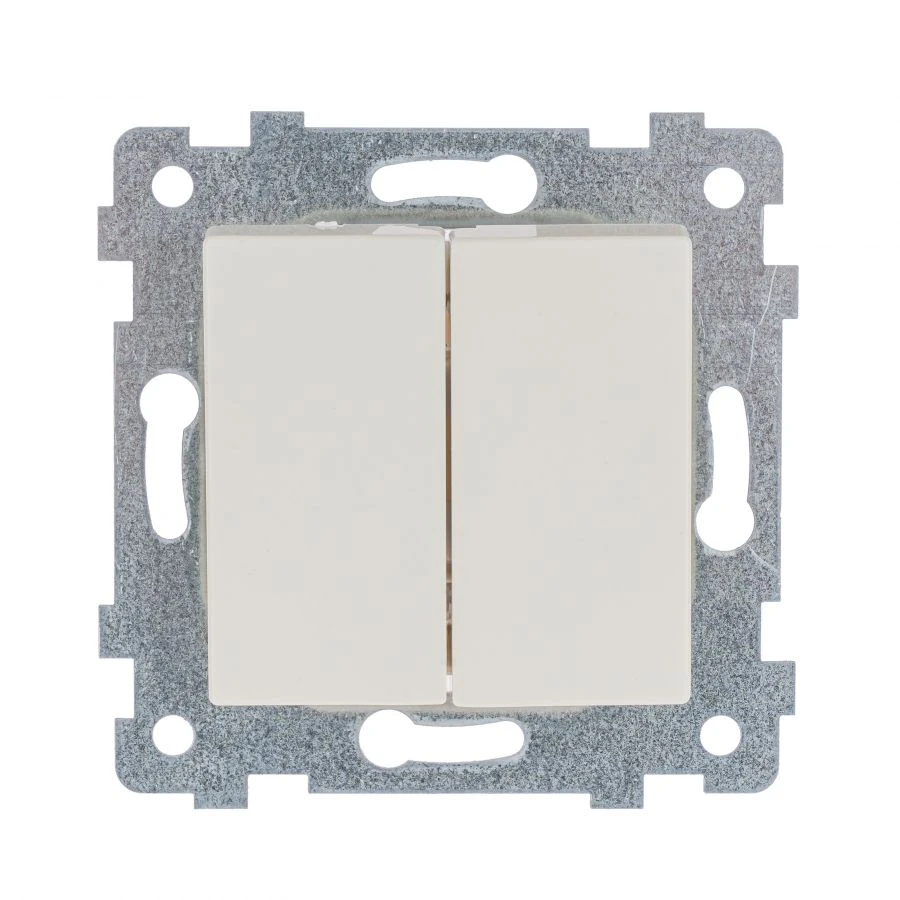 "AKSIOMA" Two-key switch mechanism. C510-449 "ivory"