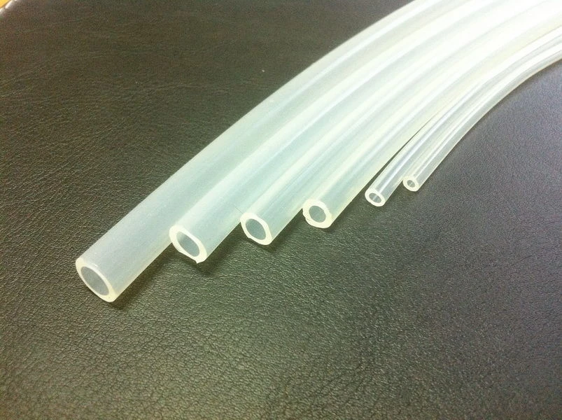 Silicone tubing for surgical drains and completion of medical devices