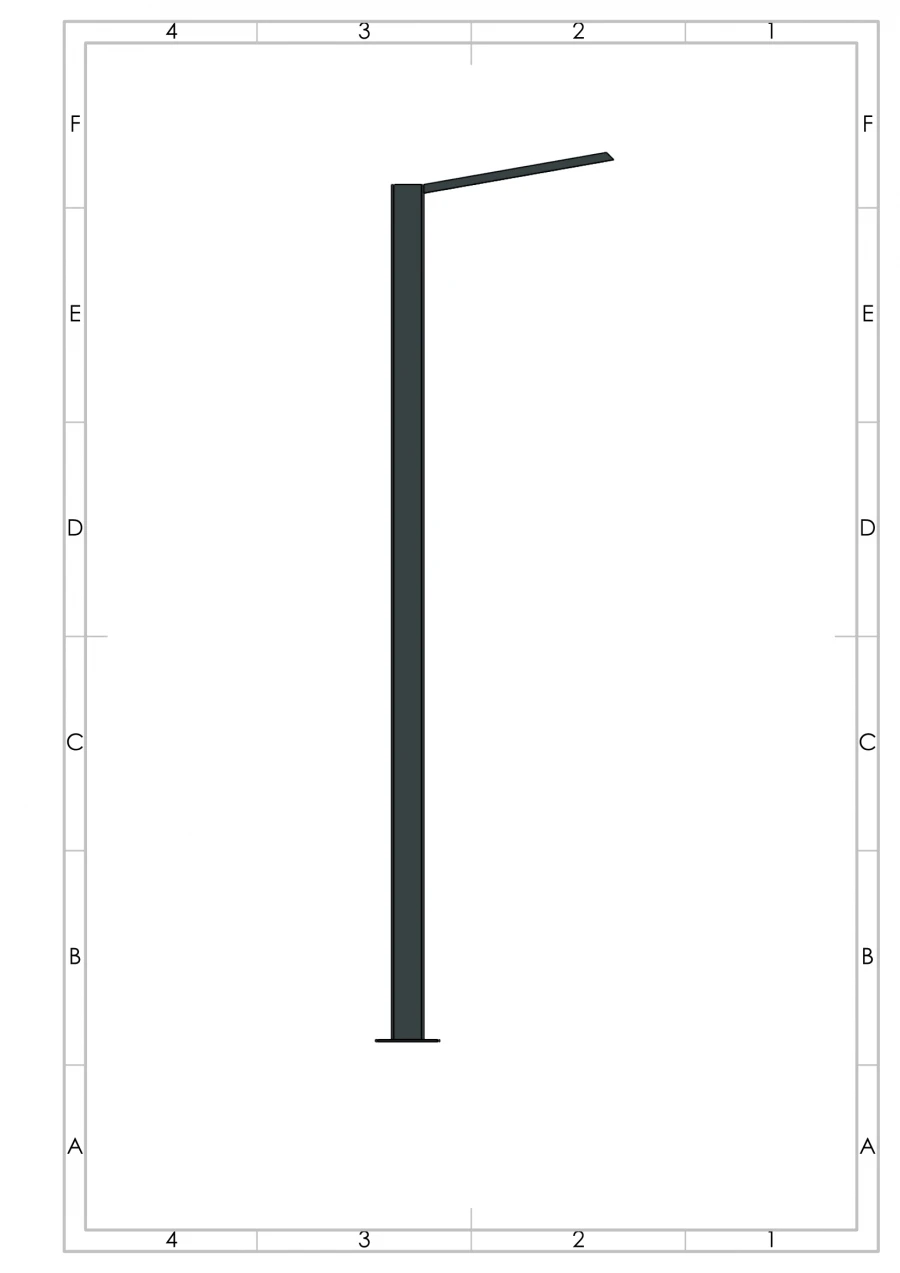 Steel outdoor lighting supports OTKVf 180-9,0-1