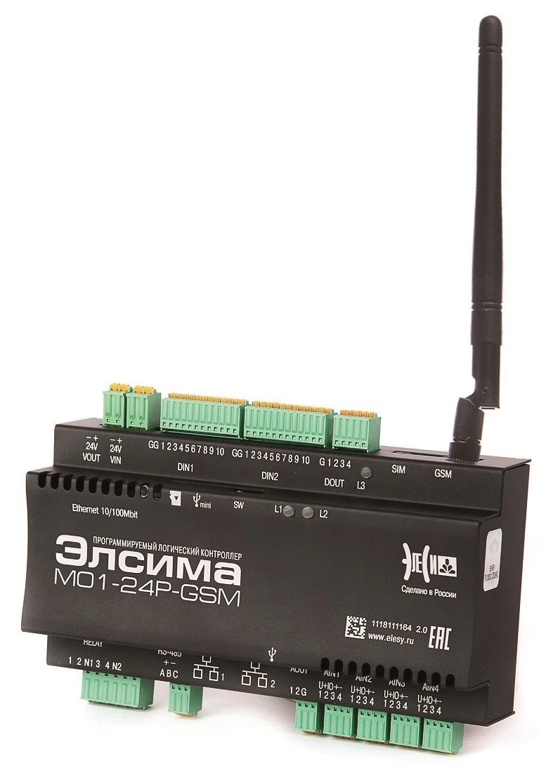 Programmable logic controller Elsima, M01-24P-GSM