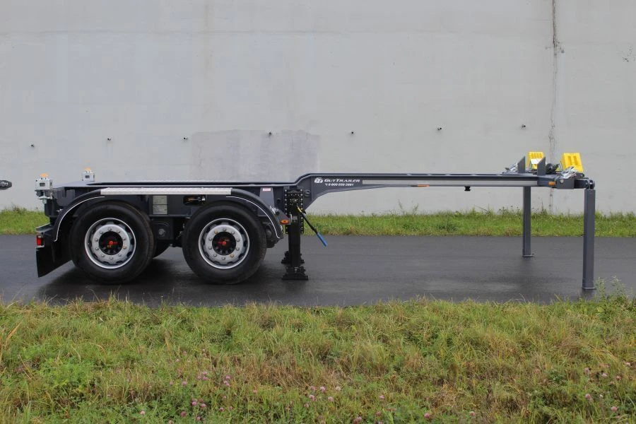 Semi-trailer-container-carrier biaxial CS-362GN