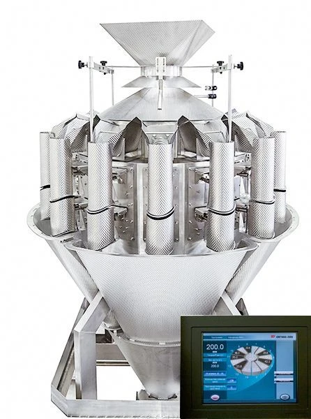 Combined weight dispenser of discrete action