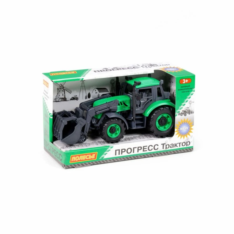 Agricultural inertial loader "Progress" (green) (in a box), Item No. 91741