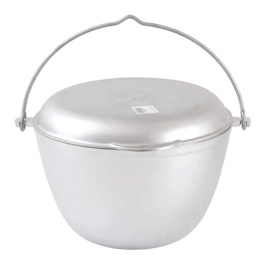 5L camping cauldron (with pan lid) (uncoated) cast aluminium TM Kukmara