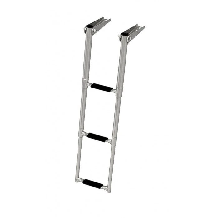 Ship's gangway telescopic folding narrow, 3 black steps, item no. 040161BT