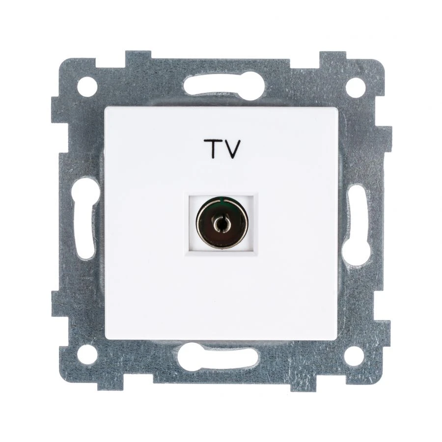 "AKSIOMA" Low-voltage TV socket socket mechanism. ???1-460, colour white