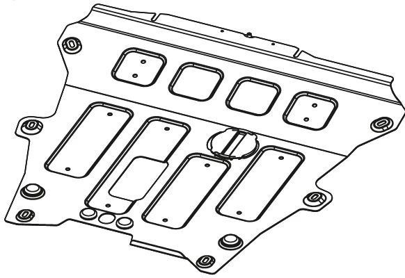 Metal gearbox protector Dacia Duster MY14 (2017-)