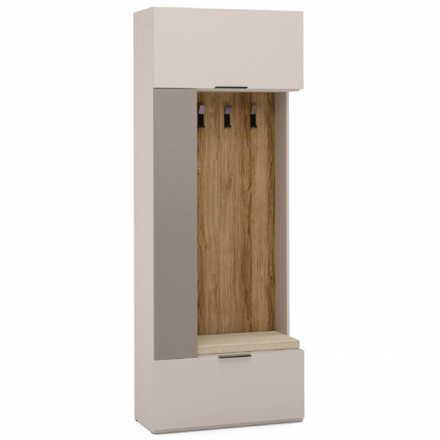 "SOHO" HC7-02.DS/DV, Entrance hall, right side (mocha), from the modular furniture set "SOHO".