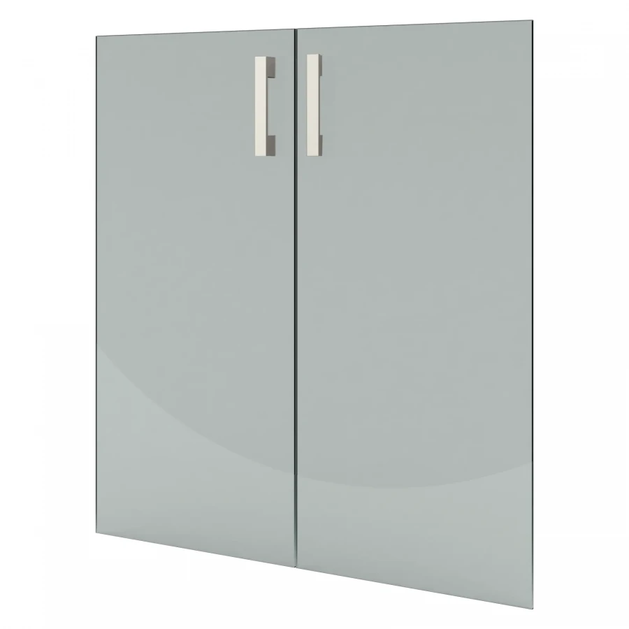 Transparent glass doors A-302.C (set of 2 pcs.)