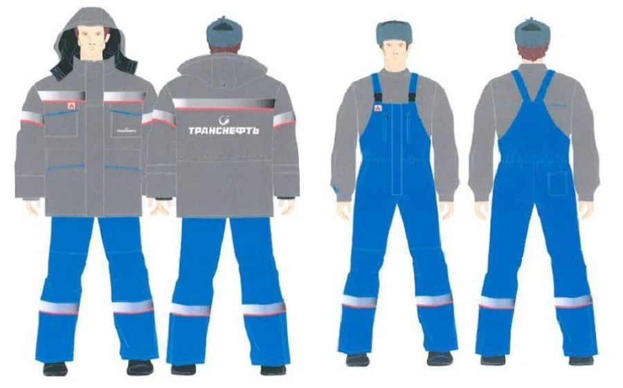 Men's suit (jacket, dungaree) against thermal risks of electric arc with protection level up to 45,9 cal/cm2; against reduced te