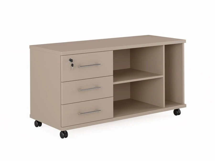 Service cabinet on wheels on the left, art. no. JNO301SX