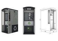 Automatic machine for acceptance of different containers OUT Basis TRVM