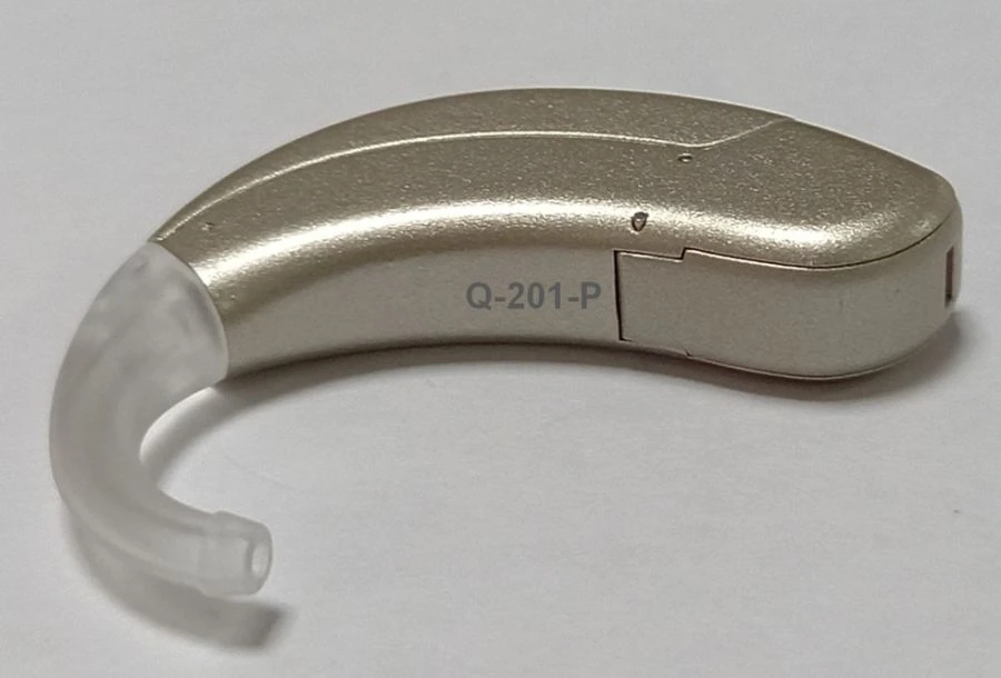 Digital programmable behind-the-ear hearing aid "Q-ton" in "Q-201-P" version