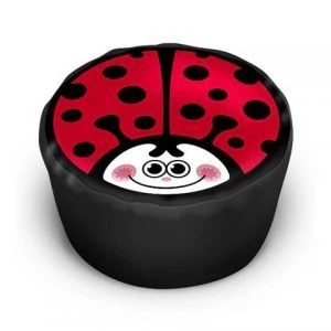 Play pouf with applique; "Drum", "Ladybug", "Octopus", "Crabik", "Snail", "Motorbike", car "EMERCOM", "Ambulance", "Firefighter"