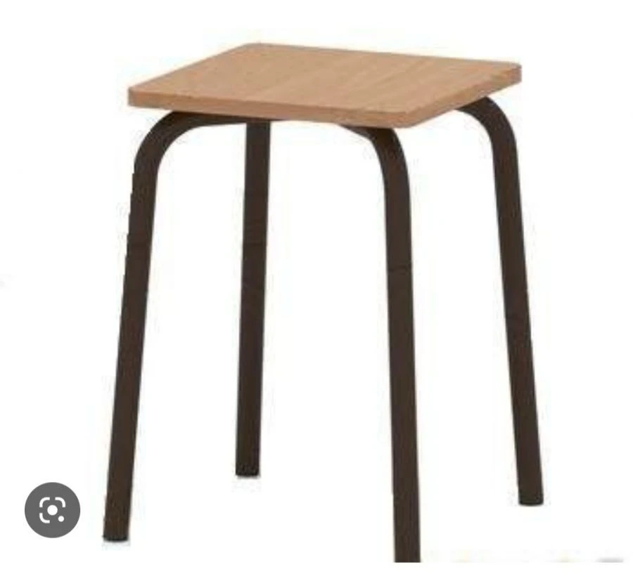 Stool on metal frame