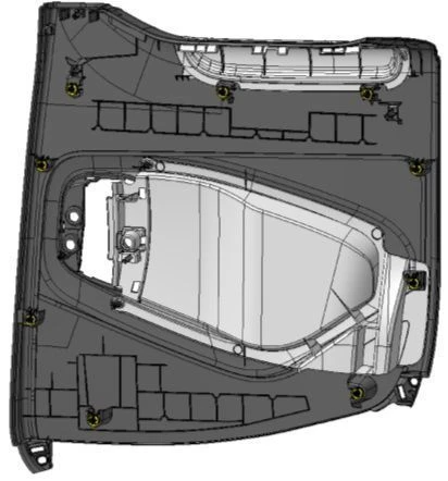 Left rear door trim assembly 98011256ZD
