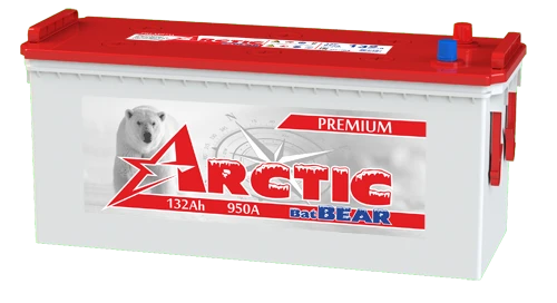 Lead battery for starting piston engines 6ST-132LB "Arctic BatBEAR"