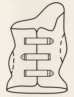Functional-corrective corset for the lower thoracic spine KR4-22