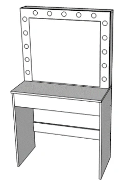 Dressing room table