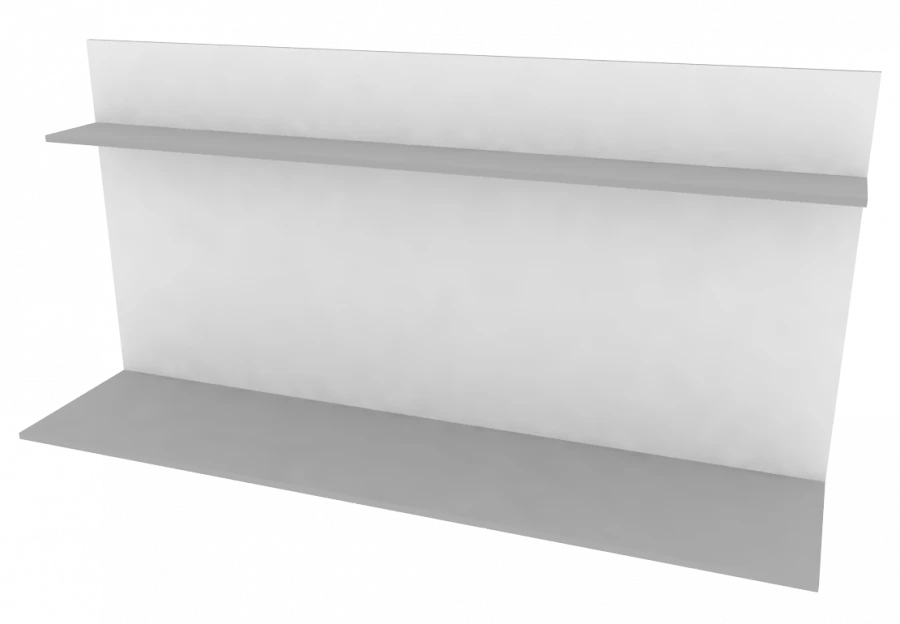 Centre insert with shelf 1800x420x884mm (WxHxH)