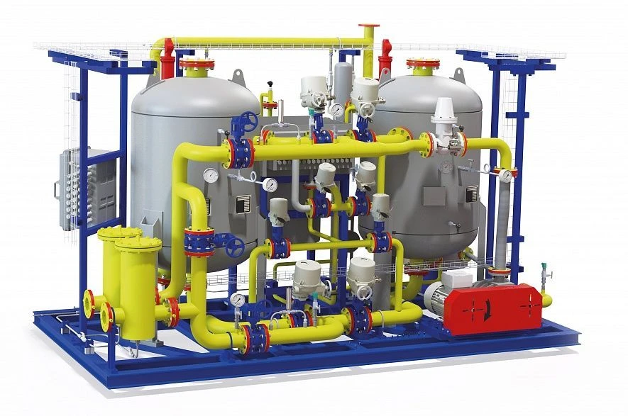 Natural gas drying unit