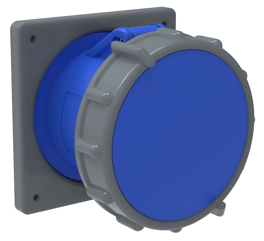 PSN71-063-3-2-2-67 Outlet socket all. MAGNUM SSI-433 63A-6h/200-250V 2P+PE IP67 IEK