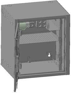Reinforced wall-mounted distribution cabinet SHRNu-12U-500-12
