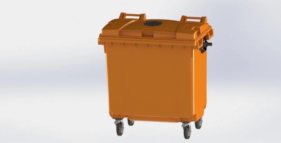 Mobile dustbin 770l Art.26.C19.V/1 (20.804.30.PE; 21.053.30.V/1)