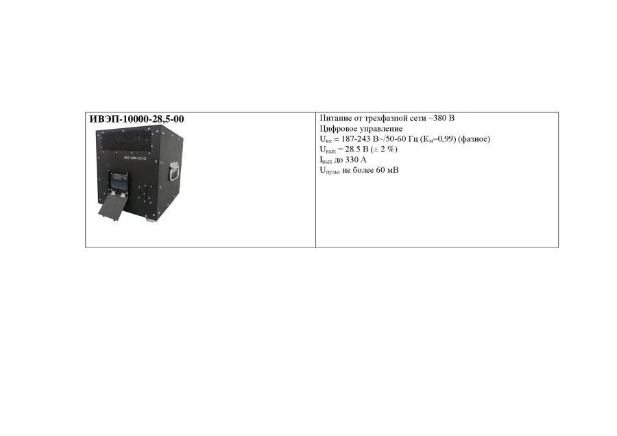 Secondary power supply source IVEP-10000-28,5-00