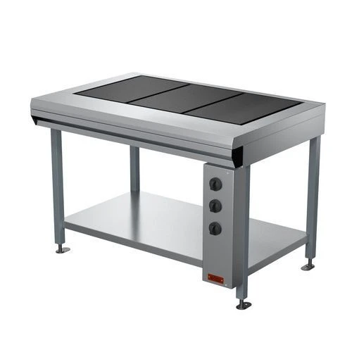Electric three-burner cooker without a griddle cabinet PSE-0,51S