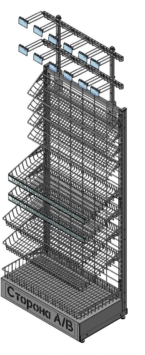 Modular cash desk rack