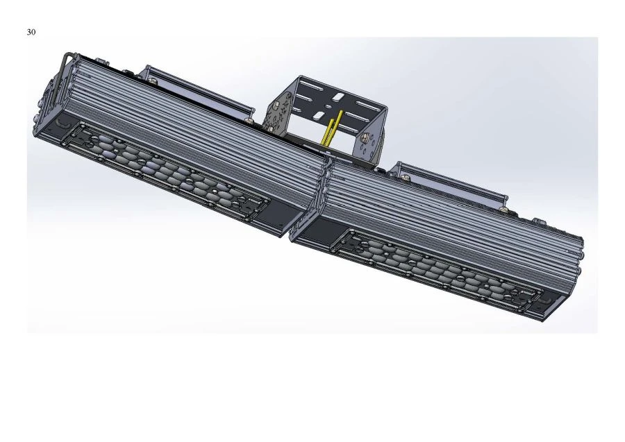 LED luminaire "Industrial Design MTM IoT" CUBIC 100 series Two modules Connection from the ends - 5 degrees Mounting CUB Ts