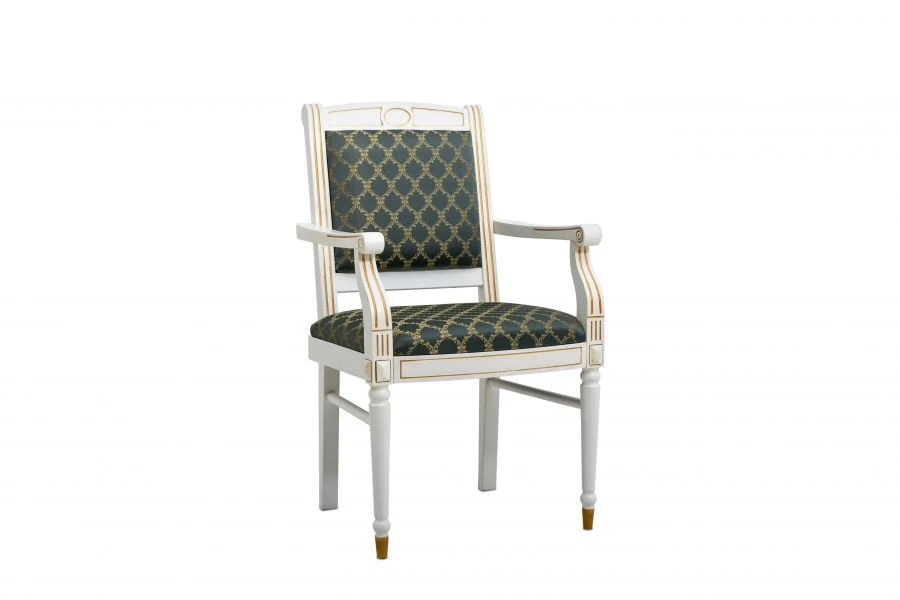 Armchairs for cultural institutions of "Avanta" brand on wooden frame
