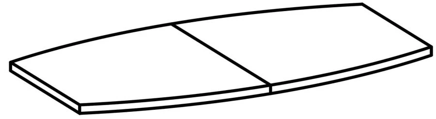 Conference table, table top 12 701 Blackwood series