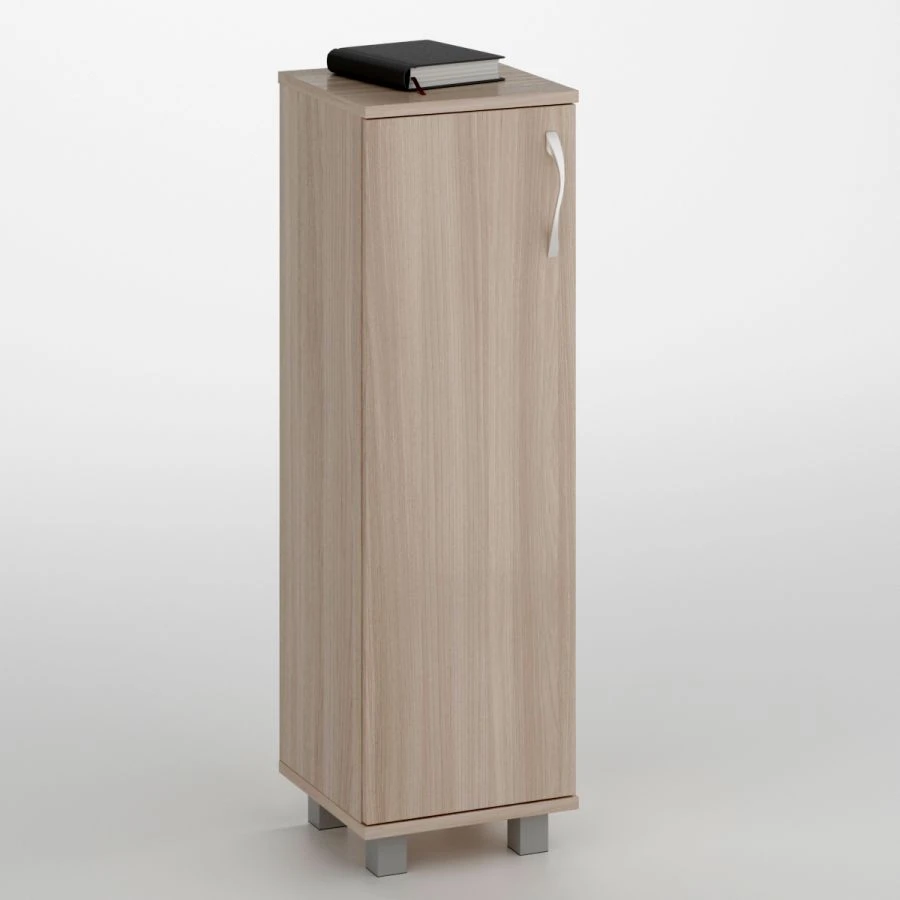 Low filing cabinet with one door