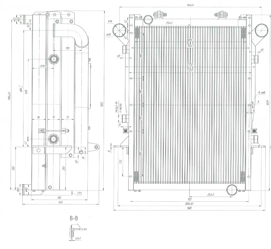 Radiator block BR-708B.1301.0000