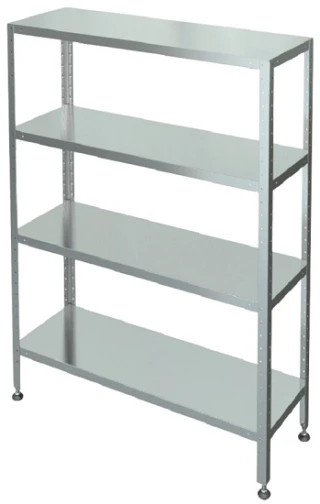 Shelving unit S-4-0,5/0,7/1,6 (stainless steel)