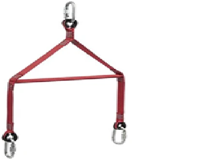 Trapeze for vertical descent and ascent.