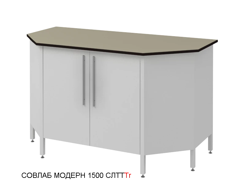 Laboratory high end table with cabinet Mod.-1500 SLTTLg in