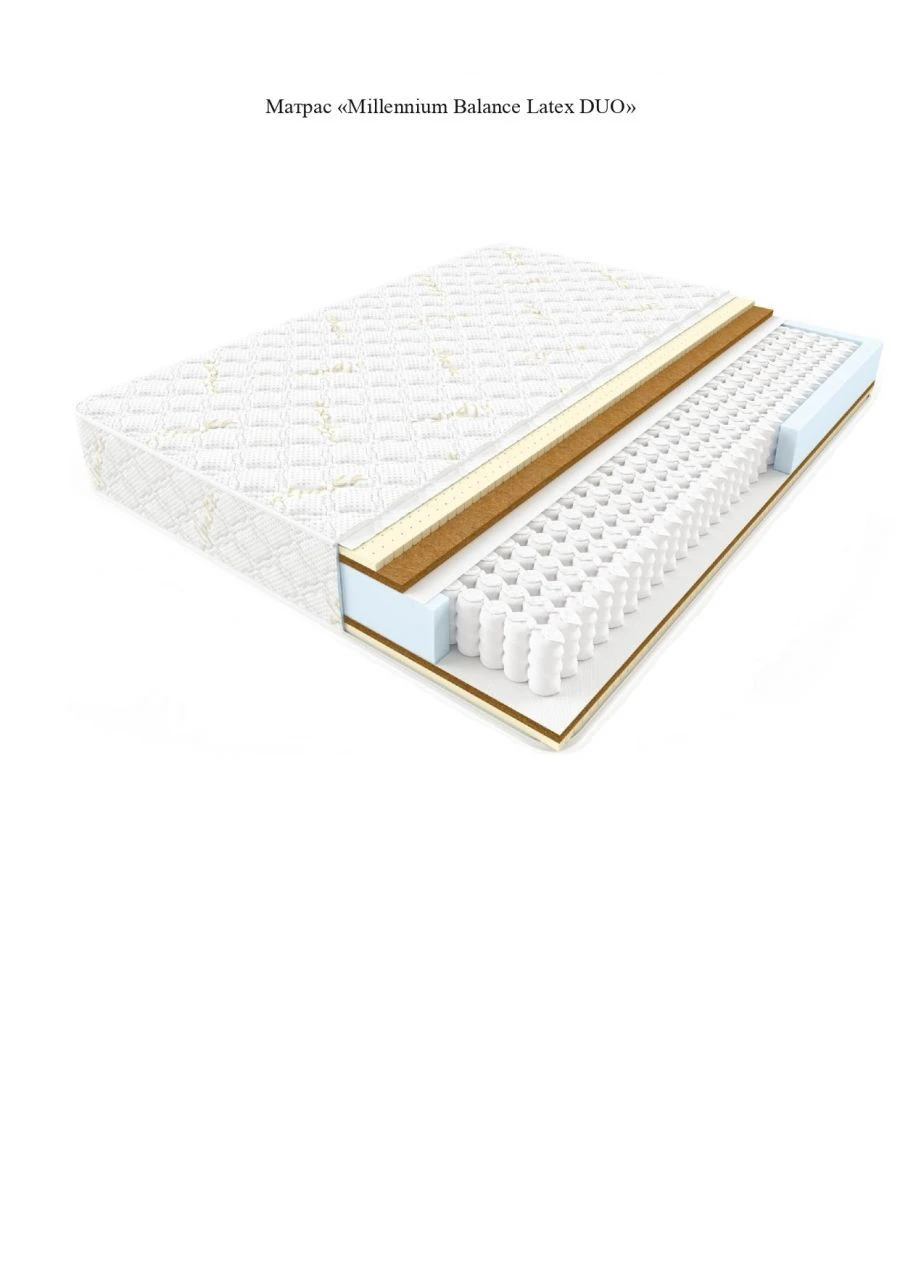 Orthopaedic spring mattress Millennium "Balance Latex Duo"