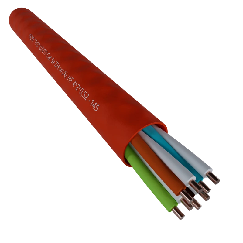 High-frequency cable of pair twisting U/UTP Cat 5e ZH ng(A)-HF 16pr 24 AWG
