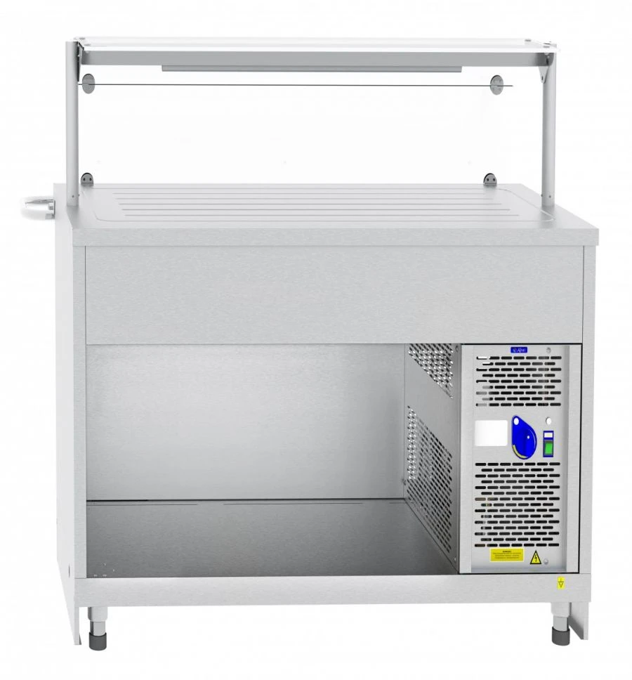 Refrigerated high-temperature display counter with neutral cabinet ???(?)-70?-04-??
