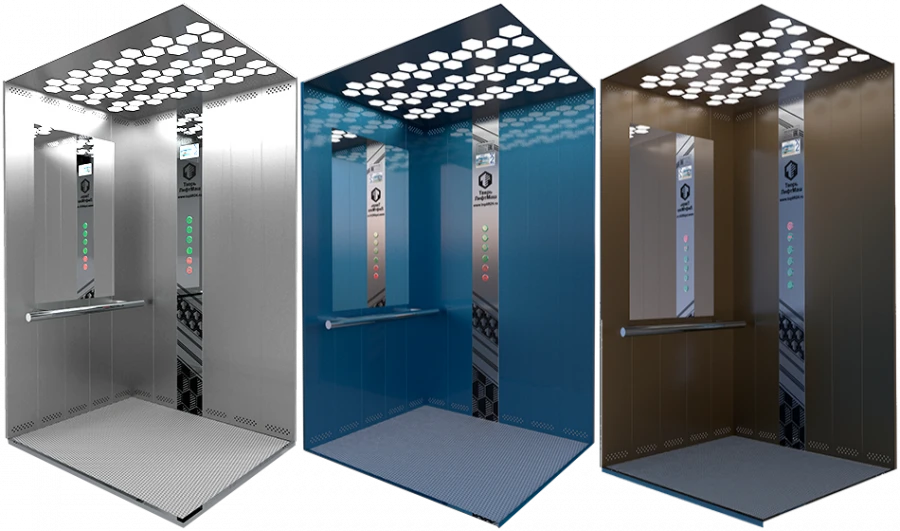 Electric passenger lift of "CLASSIC" model (LP-10010K - with machine room, capacity 1000 kg, speed 1,0 m/s)