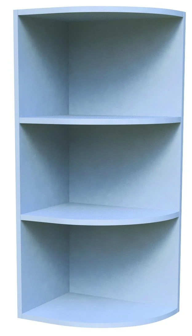 Kitchen cabinet hinged cupboard KSH-01/920 radius (open, closed)
